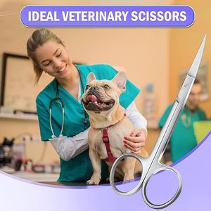 กรรไกรตัดกระจกตาแบบมืออาชีพ ปลายตรง สำหรับการผ่าตัดทางการแพทย์ ทันตกรรม และจักษุวิทยา ตัดได้อย่างแม่นยำ ได้รับการรับรองมาตรฐาน ISO - Product Image 5