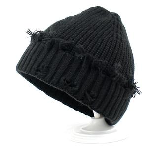 Custom Unisex Winter <b>Wool</b> Cotton <b>Beanie</b> Soft Warm Lightweight Breathable Knitted <b>Hat</b> Personalized Style - Product Image 4