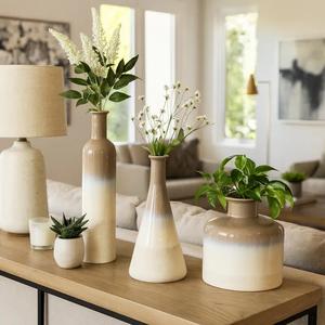 คอลเลกชันแจกันเซรามิกระดับพรีเมียม ดีไซน์ทันสมัย โทนสีไล่ระดับแบบนูทรัล เหมาะสำหรับตกแต่งห้องนั่งเล่น - Product Image 6