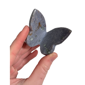 Mariposa voladora de cristal de alta calidad, jaspe imperial con alas de piedra curativa, mariposa tallada en 3D y decoración para el hogar. - Product Image 3