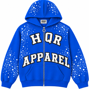 Sudadera con Capucha Corta Unisex de Forro Polar, con Pedrería, 100% Algodón, Corte Regular, Estampado Personalizado, Tejido Grueso - Product Image 1