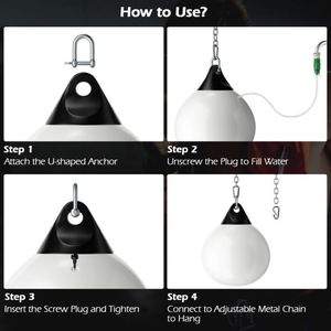 Saco de Boxeo Ajustable de 18 Pulgadas para Gimnasio en Casa con Cadena Metálica para Entrenamiento con Saco de Arena - Product Image 5