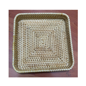 Bandeja de ratán tejida ecológica para una vida sostenible - Product Image 2