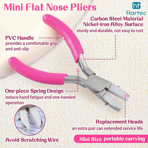 High Quality Nylon Jaw Jewelry Pliers Non Scratching <b>Wire</b> Bending Shaping Tool with Replaceable Nylon Jaws for DIY <b>Crafts</b> - Product Image 5