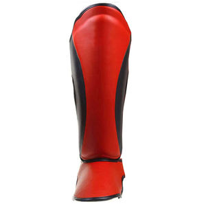 Espinilleras de Cuero Sublimadas Personalizadas OEM para Unisex, Diseño Único, Espinilleras Negras, Protector de Espinilla para Boxeo, Logotipo Personalizado - Product Image 5