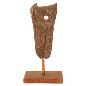 Objeto Decorativo de Madera Hecho a Mano, Decoración Rústica para el Hogar, Arte Artesanal de la India, Escultura de Madera Estilo Boho, Venta al Por Mayor - Product Image 1