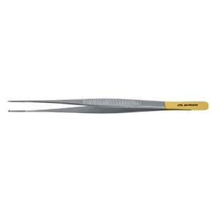 Pinces à tissus délicats en carbure de tungstène T/C, pointe de 1 mm, 1x2 dents, 5,5 pouces (14 cm), Micro Semken par Apto Enterprises - Product Image 2