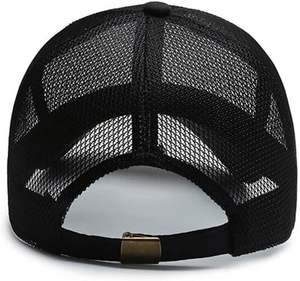 หมวกแก๊ปตาข่ายสีดำแบบยูนิเซ็กส์ สไตล์ฮิปฮอป ระบายอากาศได้ดี เหมาะสำหรับฤดูร้อนและกิจกรรมกลางแจ้ง โดย TANAZAINRA - Product Image 5