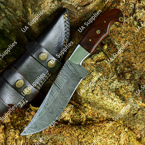 Couteau professionnel à lame fixe en acier Damas, personnalisable OEM/ODM/OBM, vente en gros, pour la chasse, le camping, la pêche, EDC, outil de survie, DIY - Product Image 5