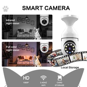2 Pacchi di Telecamere di Sicurezza IP WiFi HD Wireless da Esterno 5GHz/2.4GHz con Lampadina E27, Visione Panoramica a 360 Gradi, Rilevamento del Movimento, Garanzia di 5 Anni - Product Image 2