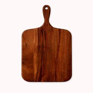 Premium <b>Wooden</b> Chopping Board with Strong Handle Smooth <b>Knife</b> Friendly Surface Durable Design Ideal for Cutting and Kitchen Use - Product Image 1