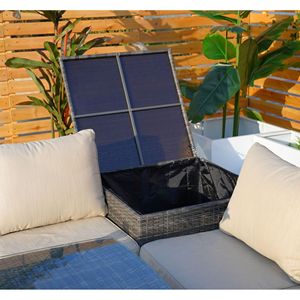 Set Divano Sezionale da Esterno in Rattan PE a 7 Pezzi con Cuscini per Giardino - Product Image 4