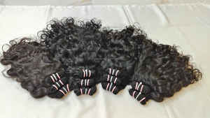 Vente en gros d'extensions de cheveux noirs vierges non traités Remy à cuticule alignée, paquet de cheveux bruts du même vendeur - Product Image 5