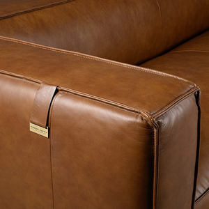 Sofá Chesterfield de Cuero de Última Moda, de 2 Plazas, Diseño Acolchado con Estilo Industrial para Sala de Estar de Apartamento - Product Image 6