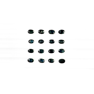 พลอยไพลินสีเขียวอมฟ้าธรรมชาติ รูปไข่ขนาด 3x5 มม. แบบไม่ผ่านการปรับแต่ง, พลอยไพลินสีเขียวอมฟ้าธรรมชาติทรงเหลี่ยมสำหรับทำเครื่องประดับ - Product Image 4