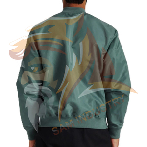 Factory Made Best Quality Men Satin <b>Jackets</b> In Low MOQ New Design Men Satin <b>Jackets</b> with Custom Logo And Design - Product Image 2