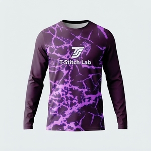 เสื้อยืดแขนยาวพิมพ์ลายเทคนิคสุดล้ำ ดีไซน์โลโก้ตามสั่ง สไตล์สตรีทแวร์ คุณภาพเยี่ยม ระบายอากาศได้ดี - Product Image 4