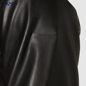 Blouson en cuir de vachette personnalisable, nouveau design, collection hiver 2026, pour homme, décontracté, avec logo frontal, respirant et écologique, vente en gros - Product Image 6