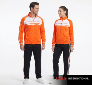 OEM Wholesale Men's <b>Polyester</b> <b>Tracksuit</b> Breathable Striped Casual Jogging Suit - Two Piece Set for Gym & Fitness - Product Image 1