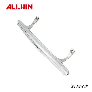 Poignée de porte de patio en zinc chromé poli moderne, poignée de porte de placard, quincaillerie de porte - Product Image 2