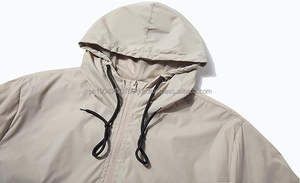 เสื้อแจ็คเก็ตกันลมแบบมีฮู้ด น้ำหนักเบา กันน้ำ เป็นมิตรกับสิ่งแวดล้อม ผลิตจากผ้า Oxford  แบบ Unisex  ซิปหน้า  ระบายอากาศได้ดี  ไซส์ใหญ่พิเศษ - Product Image 3