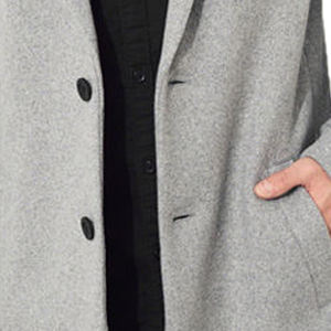 Fabricante Pakistaní de Elegantes Abrigos Largos para Hombre, 100% Lana, Logotipo Personalizado, Color Sólido, Último Diseño, Doble Botonadura - Product Image 6