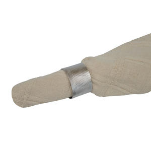 Tendance finition polie Design porte-serviettes pour décor de Table à manger fête de mariage et hôtels vaisselle Design ronds de serviette - Product Image 3