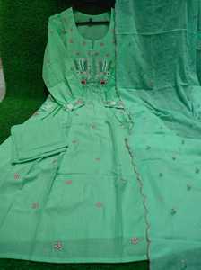 Pink Embroidered Kurti Kurti Set for Women Modern Indian Pakistani Outfit Casual Wedding Party Wear - Product Image 3