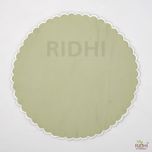 Vente en gros de sets de table en coton gris faits à la main en Inde avec broderie blanche et impression à blocs, réutilisables pour la salle à manger et la décoration de la maison - Product Image 1