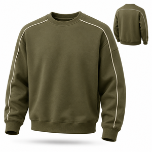 Unisex Custom Crewneck <b>Sweatshirt</b> 420g Fleece Padded Warm Pullover Hoodie Winter Streetwear <b>Sweatshirt</b> - Product Image 1