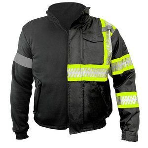 Wholesale Quality <b>High</b> <b>Visibility</b> Breathable Zippered Reflective <b>Softshell</b> Work <b>Jacket</b> Customizable Options OEM Service Cotton - Product Image 6