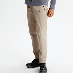 Pantalon Oxford léger à séchage rapide pour hommes, taille élastique, poches latérales, vêtements d'été décontractés - Product Image 1