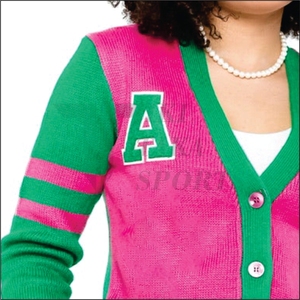 Cárdigan Unisex de Invierno, Transpirable, con Cuello en V, Diseño de Parches, Personalizable, de Lana/Nailon, Manga Larga, con un Solo Botón - Product Image 6