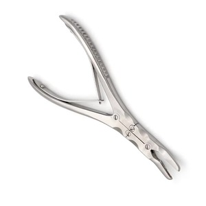 Rongeurs à os Beyer à double action, courbés, instrument chirurgical orthopédique manuel, réutilisable, haute qualité, durable, précis pour les os - Product Image 2