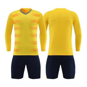 Conjuntos de Camisetas de Fútbol Unisex de Primera Calidad, Uniformes Personalizados para Equipos, Manga Corta, 100% Poliéster, Secado Rápido y Transpirable - Product Image 4