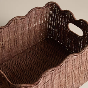 Panier de rangement en rotin festonné, vente en gros directe usine Vietnam, plateau de service écologique pour décoration de table, organisateur en rotin de qualité supérieure - Product Image 5