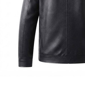 Hot Selling Comfortable <b>Winter</b> Warm Customized Casual Plain Design Men <b>Leather</b> <b>Jackets</b> For Sale - Product Image 6