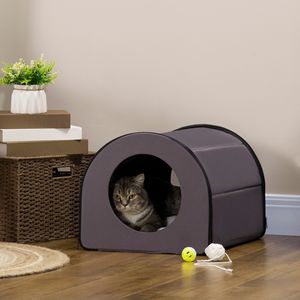 Cuccia Riscaldata Portatile per Gatti da Esterno, Marrone, Rialzata, Impermeabile, Isolante, Sicura, per Mantenere l'Animale Caldo e Asciutto - Product Image 2