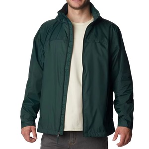 Veste bomber coupe-vent respirante et imperméable en maille pour homme, personnalisée, style décontracté, avec capuche, 100 % nylon - Product Image 1