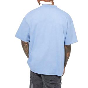 เสื้อยืดโอเวอร์ไซส์ขายส่งสำหรับผู้ชาย สกรีนโลโก้ได้ ผ้าแคนวาส ไซส์พลัส สตรีทแวร์ คุณภาพสูง ระบายอากาศได้ดี แห้งเร็ว แขนสั้น - Product Image 2