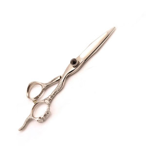 Ciseaux de barbier professionnels à finition miroir avec manche à motif de dragon complexe, ciseaux de coiffure en acier inoxydable de qualité supérieure - Product Image 6
