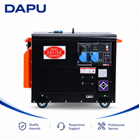 Groupe électrogène diesel insonorisé sur roues, double tension 110V 220V 380V 45A 10kW, réservoir 15L, direct usine, pour bétonnière