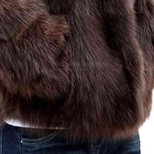 Veste à capuche en fourrure classique pour homme avec logo sur le devant, look élégant et coupe confortable, toucher doux, légère, écologique, finition lisse - Product Image 6