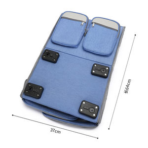 Sac à dos de transport pour animaux de compagnie avec roulettes, sac de voyage pour chats et petits chiens, design respirant multi-poches, idéal pour les sorties en plein air - Product Image 6