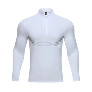Fabricant de T-shirts de compression OEM/ODM personnalisés – Vêtements de sport et de fitness en polyester et élasthanne – Marque privée, logo personnalisé, vente en gros - Product Image 4