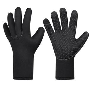 Guantes de Neopreno Duraderos de 3mm 5mm, Impermeables, de Cinco Dedos, para Deportes Acuáticos, Snorkel, Pesca Submarina, Guantes de Buceo, Guantes de Pesca en Oferta - Product Image 2