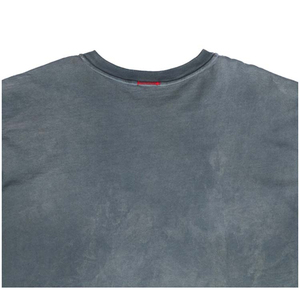 เสื้อยืดโอเวอร์ไซส์สีเทาสำหรับผู้ชาย คอกลม แขนสั้น ไซส์ใหญ่ ผ้าคอตตอนเจอร์ซีย์ ซักแล้ว สไตล์ลำลอง สีพื้น ไม่มีลาย สตรีทสไตล์ - Product Image 3
