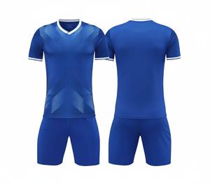Custom Sublimated <b>Soccer</b> Jersey Set Men Yellow Moisture Wicking Polyester Short Sleeve Crew Neck Athletic Wear All Season - Product Image 1