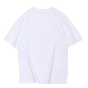 T-shirt décontracté pour homme en coton pur 220g, couleur unie, coupe ample, absorbant la transpiration, avec logo personnalisé OEM. - Product Image 2