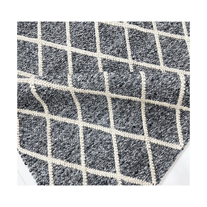 Tapis en feutre bouclé gris beige à texture de galets naturels, design européen, pour la décoration intérieure - Product Image 3